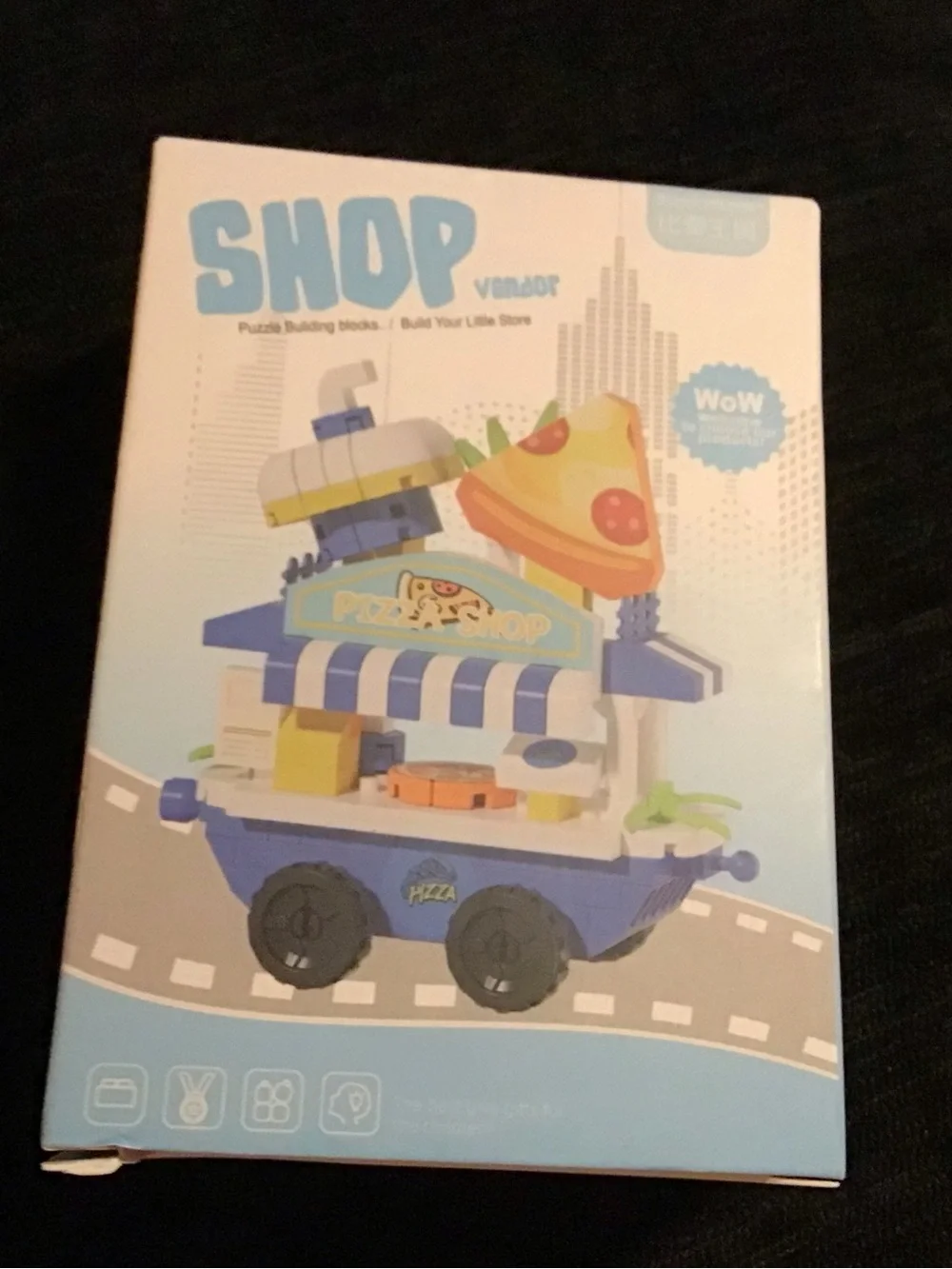 Pizza shop building block set